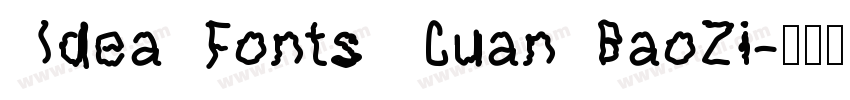 IdeaFonts CuanBaoZi字体转换